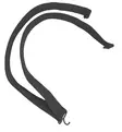 Aircast Podalib Hook and Strap - Peroneusstöd dvs. stöd vid droppfot - 82-0021 - 1