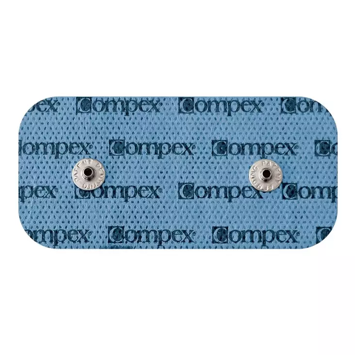 Compex Performance 5 x 10 cm Easysnap elektroder, 2 tryckknappar (2 st) - Muskelstimulatorer och TENS-apparater - 42216 - 1