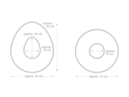 SISSEL Sit Ring Sittkudde, oval - Sittkuddar och sittunderlag - 121018 - 2