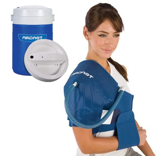 Aircast Cryo/Cuff Enhet för kyl/kompressionsbehandling med tryckluftspump + axelmanschett - Produkter för kallbehandling - 52A12A - 1