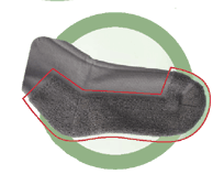 Diabetesstrumpa, mjuk - Kompressions- och vårdstrumpor - 662000-1P - 2
