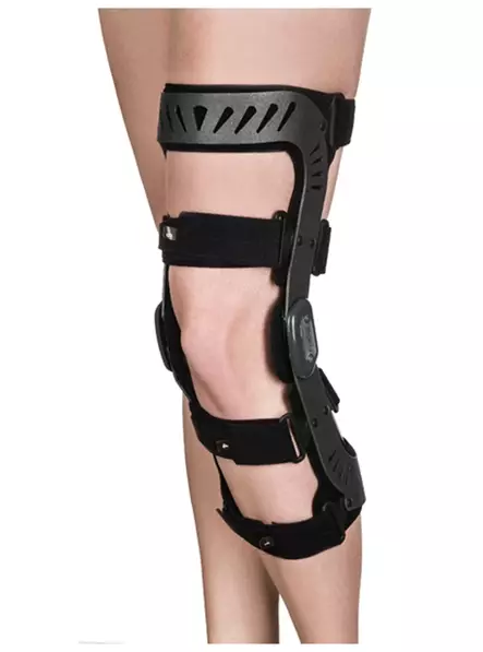 Qmed Follow -knäortos - Knästöd med styv ram - DRQI0E-XS-LP - 2