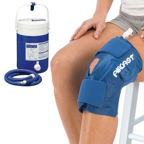Aircast Cryo/Cuff Enhet för kyl/kompressionsbehandling med tryckluftspump + knämanschett - Produkter för kallbehandling - 52A11AP - 1