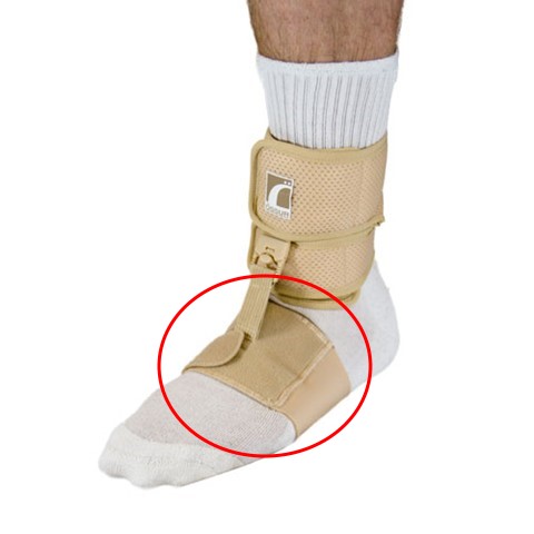 Ossur 27811 Foot-up Fotmanschett, beige - Peroneusstöd dvs. stöd vid droppfot - 27811-1P - 1