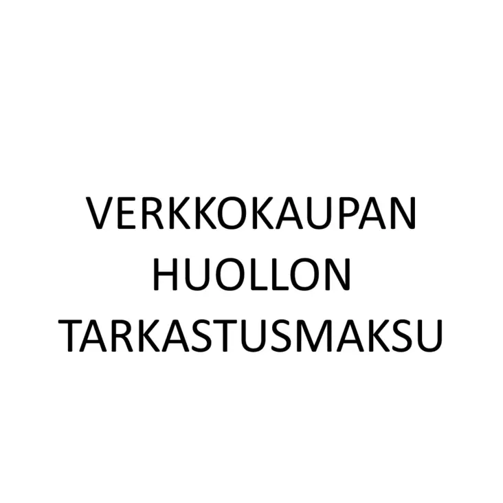 - Andra användningssyften - Tarkastus - 1